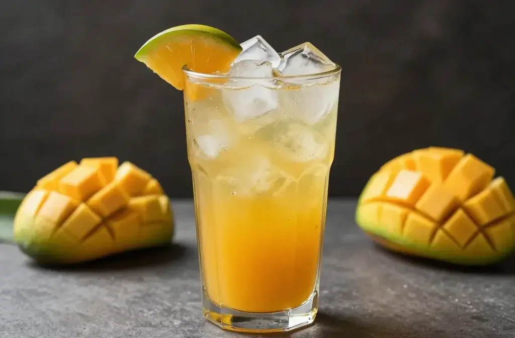 Iced Mango Green Tea Drink