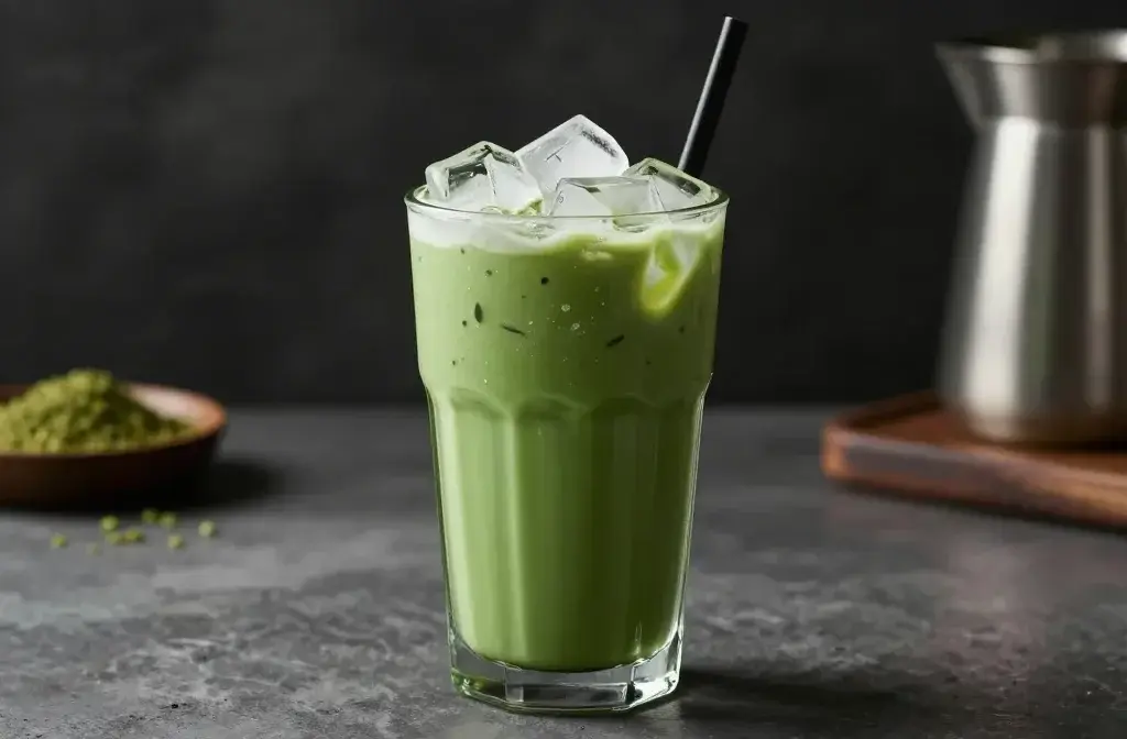Iced Matcha Latte Made at Home