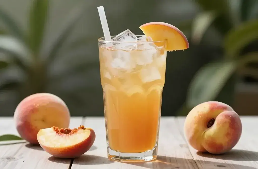 Iced Peach Tea for Hot Summer Days