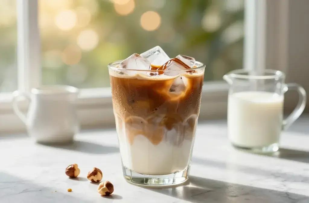 Iced Hazelnut Latte That Tastes Like Summer Bliss