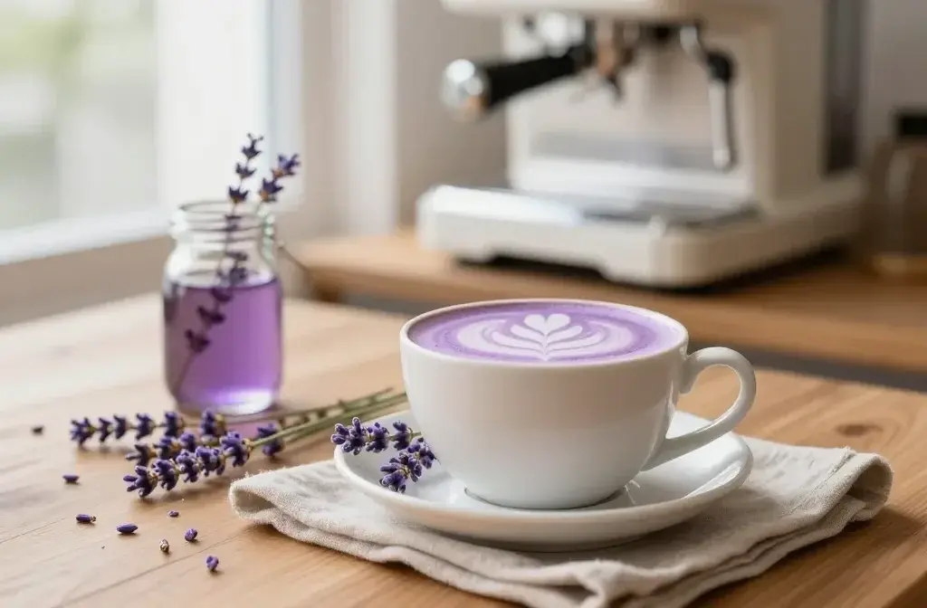 Lavender Latte with Steamed Milk That Feels Like a Hug