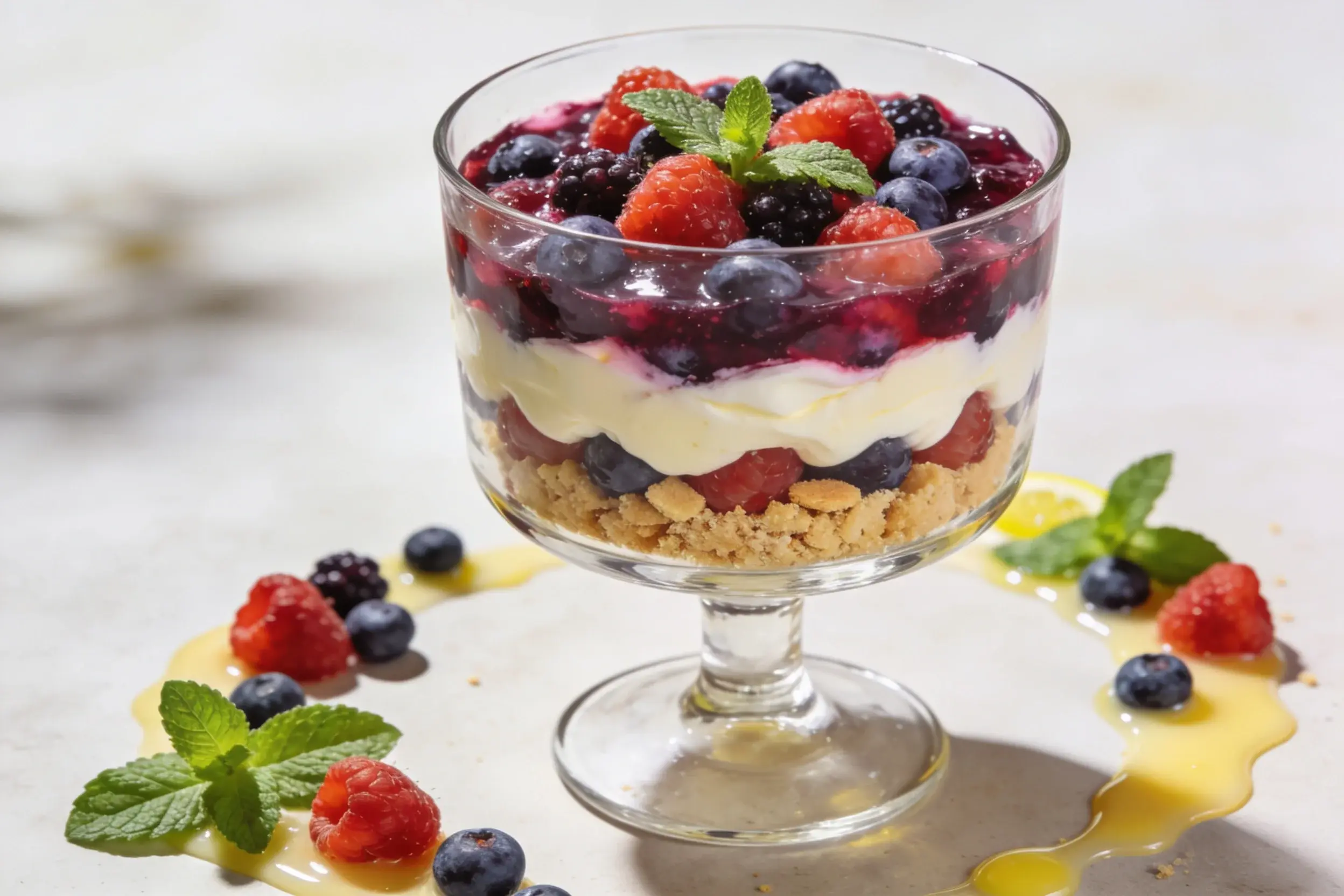 Spring Berry Trifle with Vanilla Cream: Summer in a Glass