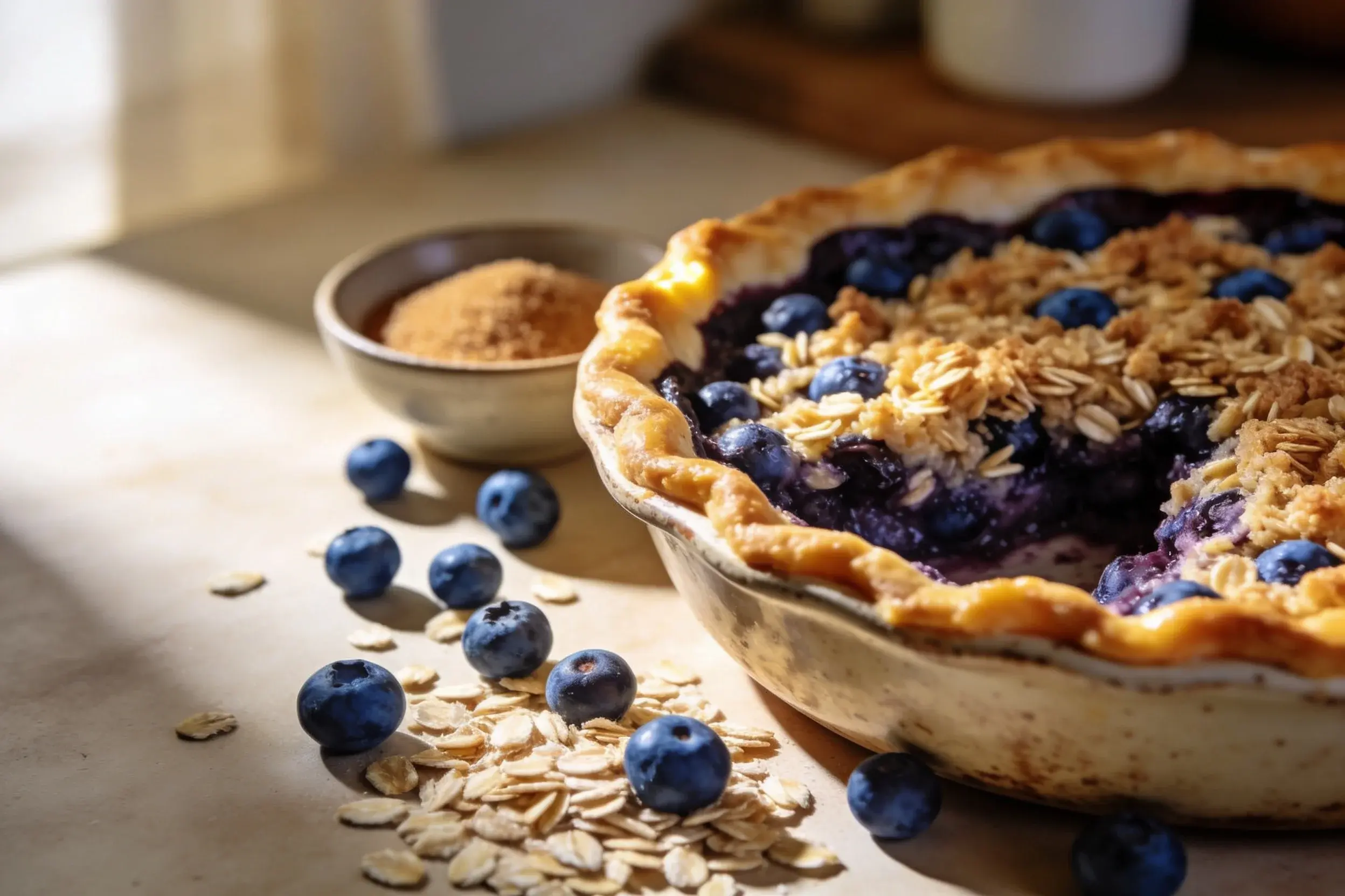 Blueberry Oat Crumble Dessert: Cozy Breakfast Hug