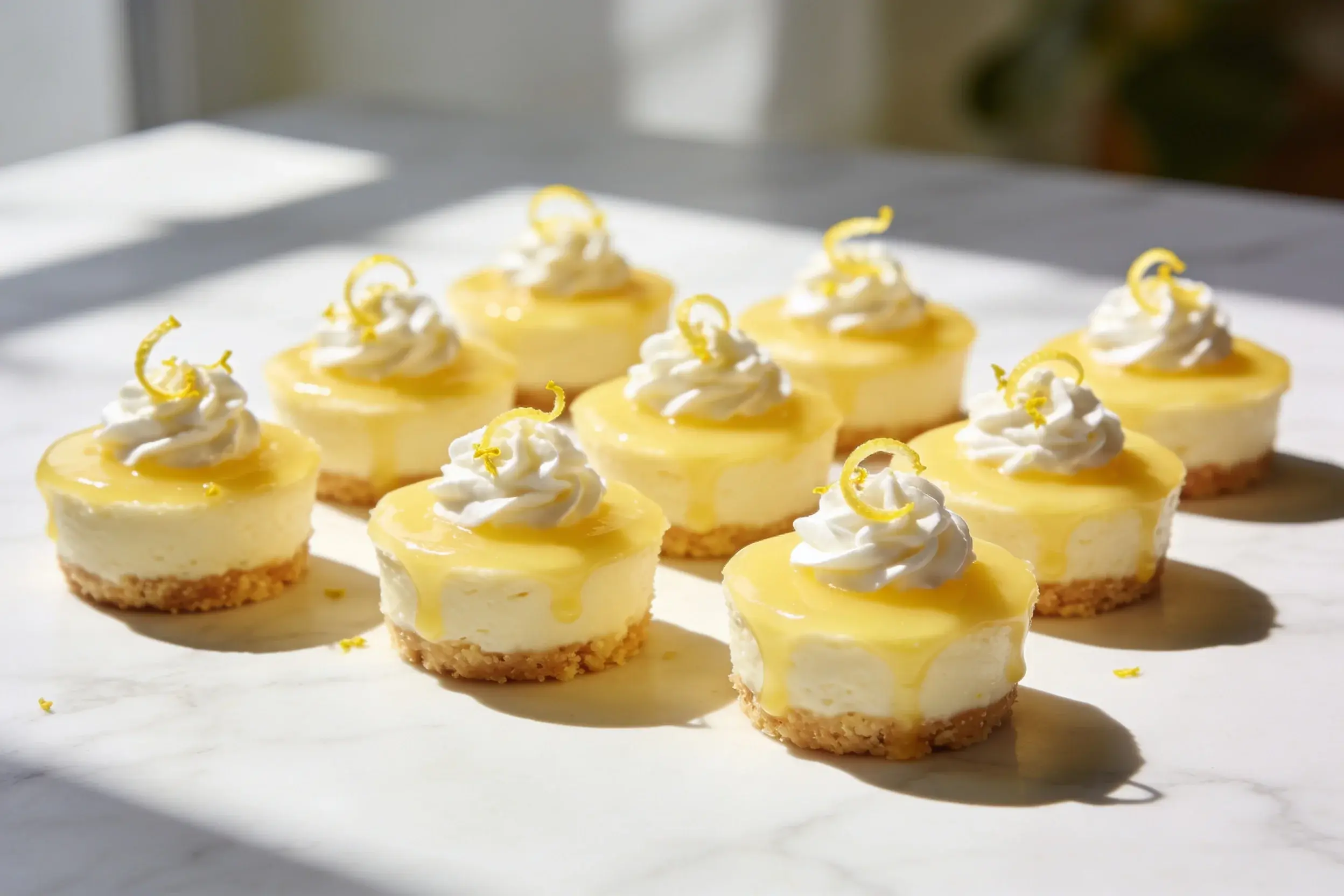 Mini Lemon Cheesecakes: Bright Bite-Sized Bliss