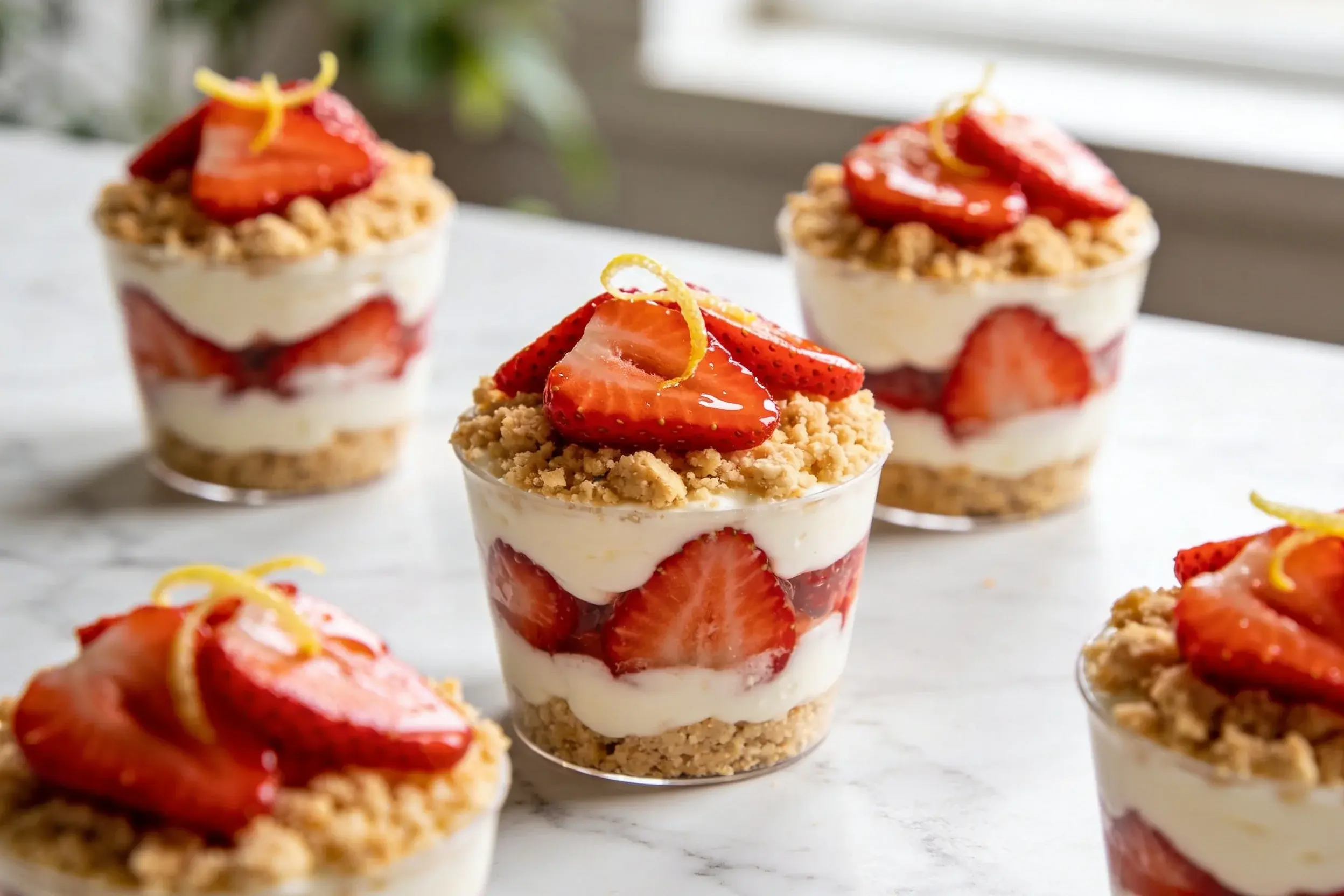 Strawberry Shortcake Cups (No Bake): Dreamy Treat in Minutes