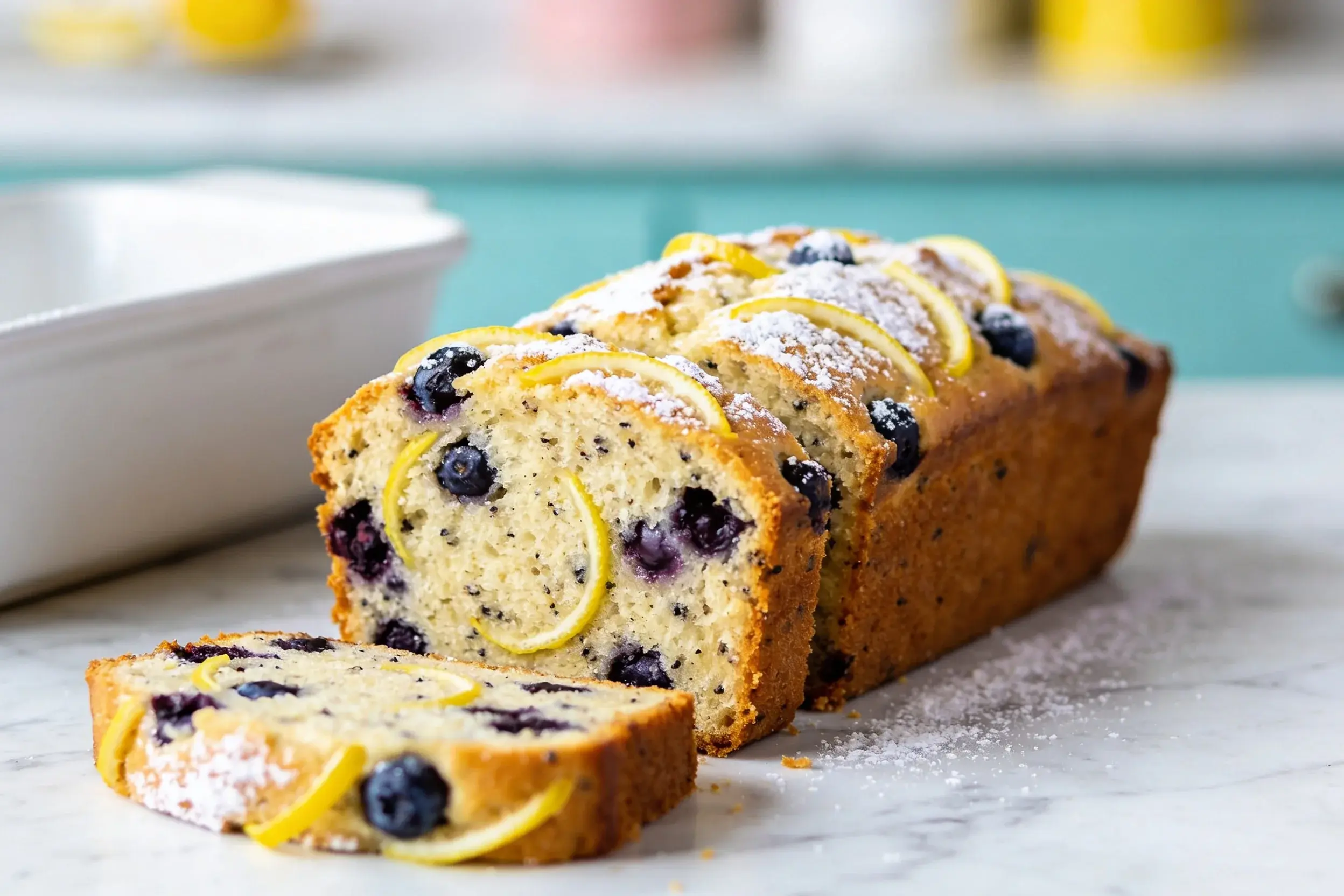 Lemon Blueberry Yogurt Loaf Cake: Bright Breakfast Bake