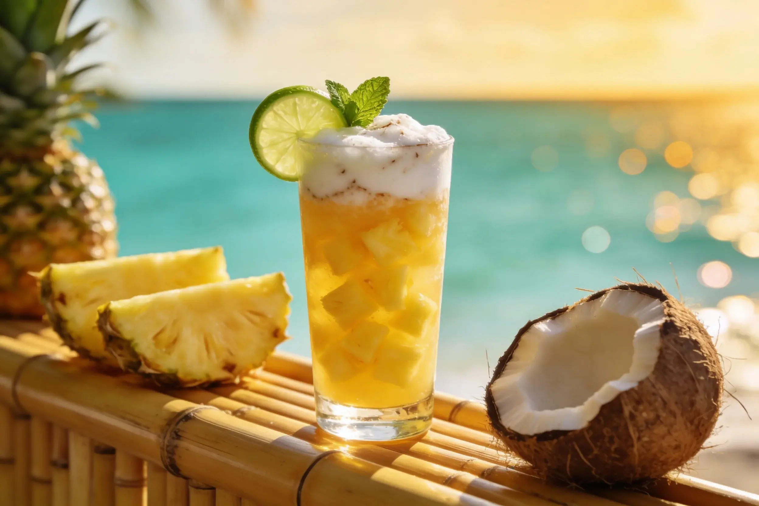 Tropical Coconut Pineapple Mocktail: Sunshine in a Glass