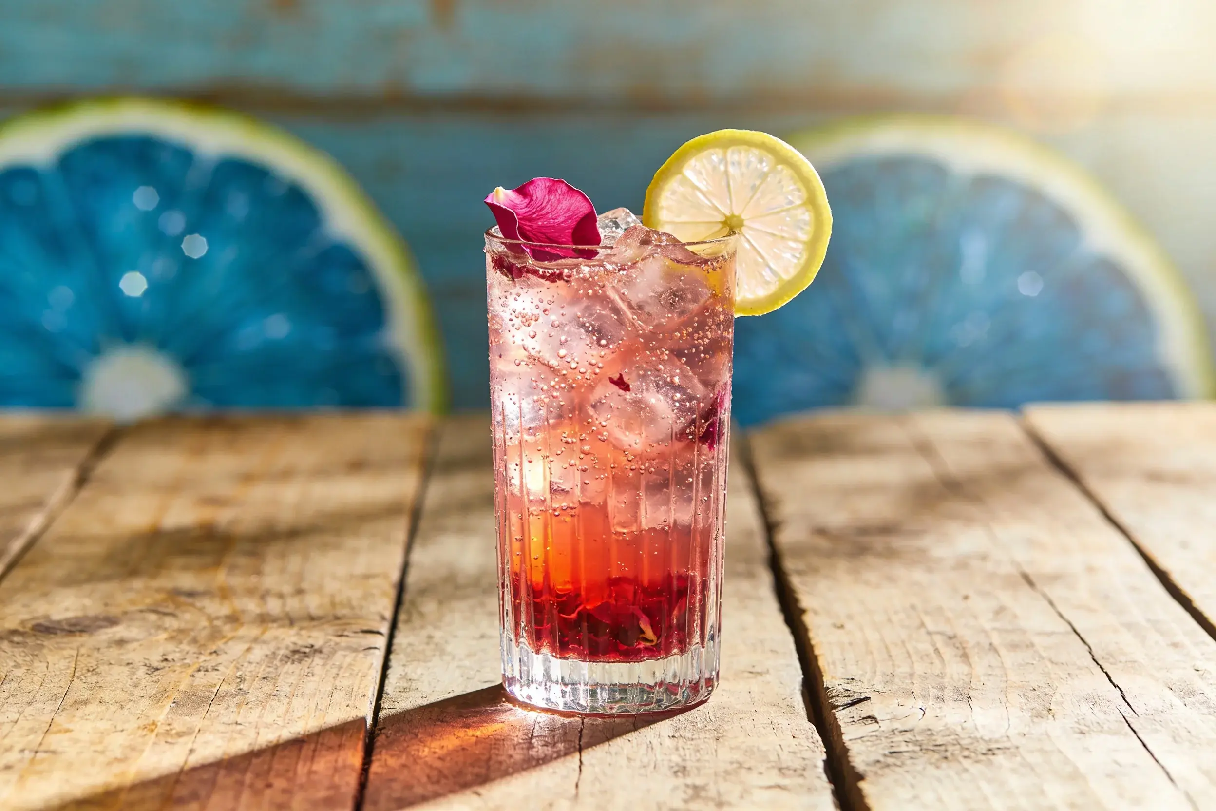 Hibiscus Rose Mocktail: Sparkling Floral Bliss