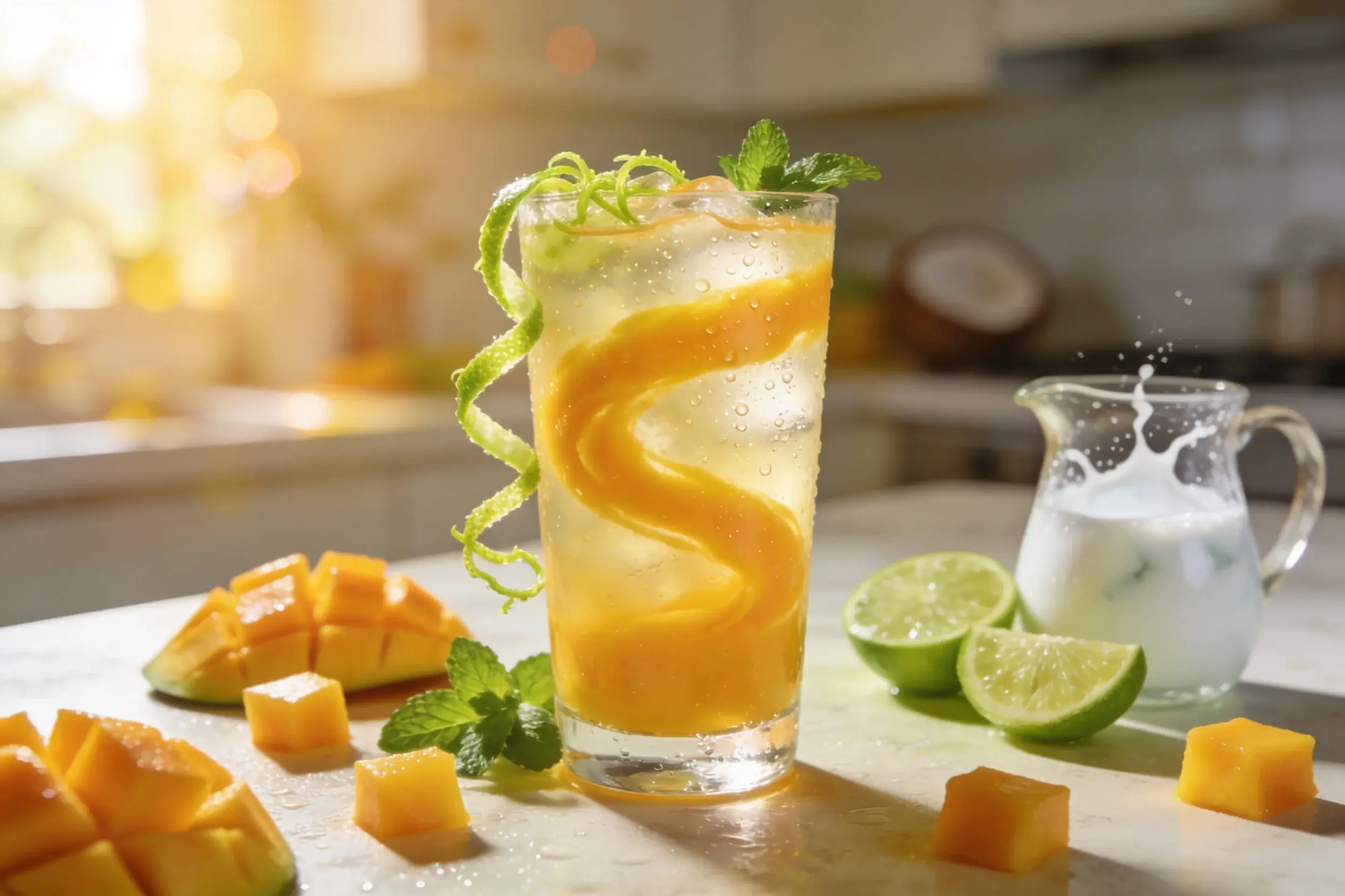 Mango Lime Mocktail: Sunshine in a Glass