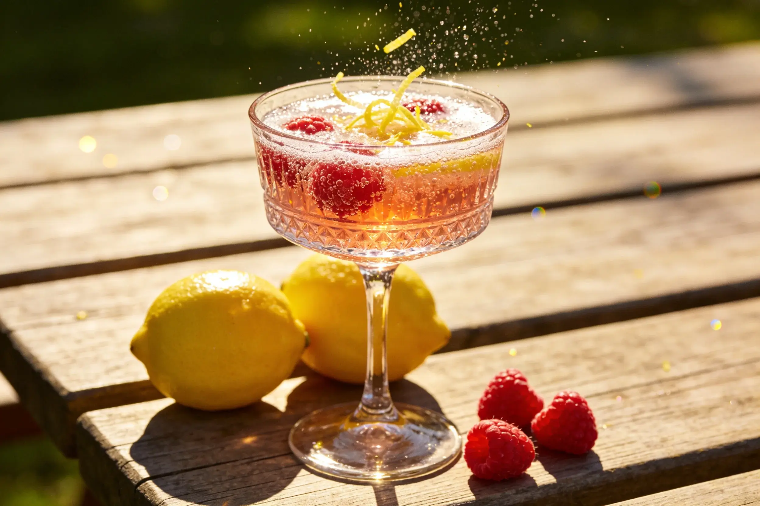 Raspberry Lemonade Sparkler: a Sip of Sunshine